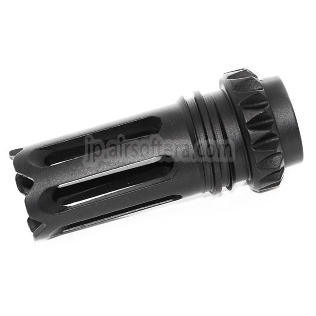 CYMA AAC/QD SCARタイプ フラッシュハイダー -14mm CCW 反時計回りネジ式バレルライフル用 ブラック