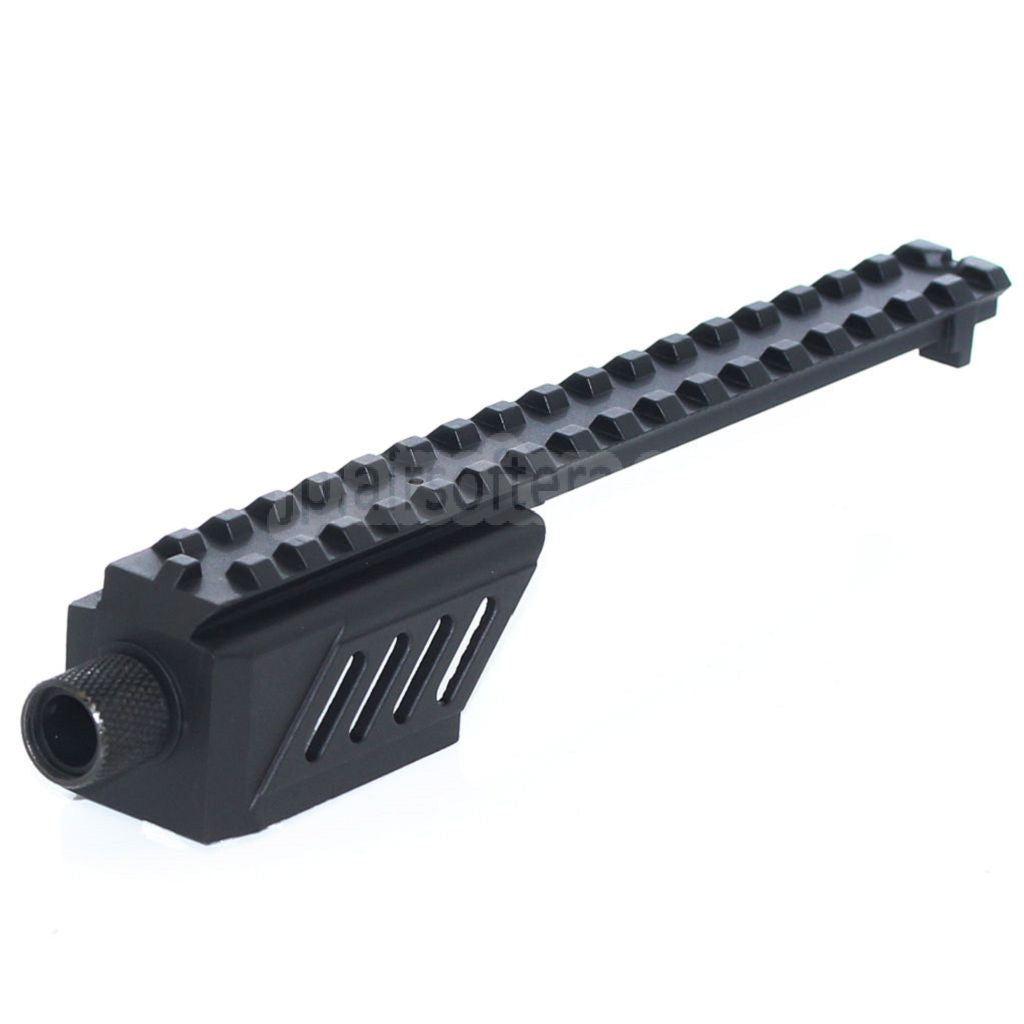 CYMA バレルエクステンションアタッチメントレールマウント CYMA CM030 東京マルイ G18C AEP AEGピストル用 ブラック