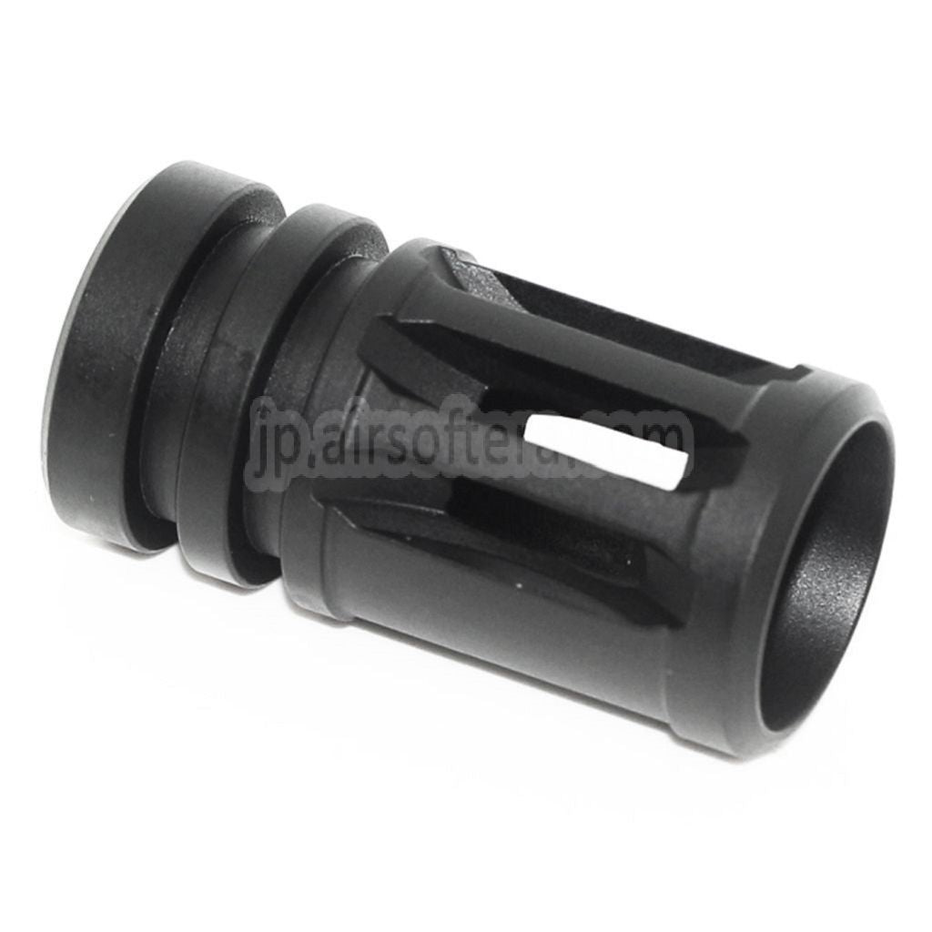 APS ASRマズルフラッシュハイダー -14mm 逆ネジバレル ライフル用 ブラック