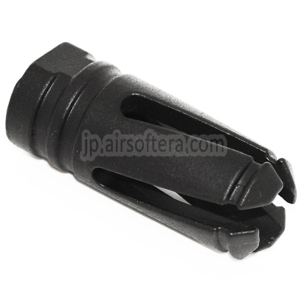 APS ボルテックス マズルフラッシュハイダー -14mm 逆ネジバレル ライフル用 ブラック