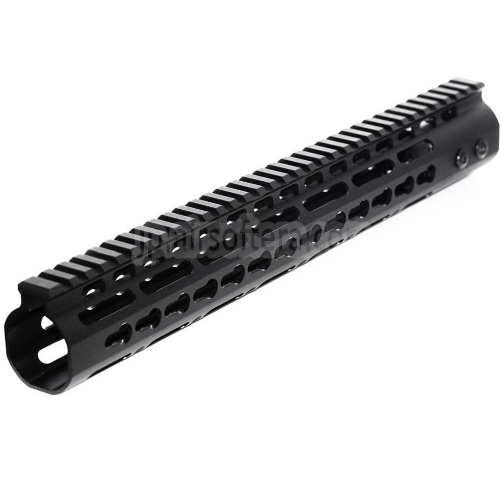CNCアルミ製 13.5インチ Keymod RASハンドガードレールシステム M4/M16シリーズ AEGライフル用 ブラック