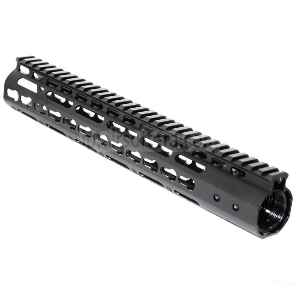 CNCアルミ製 12インチ Keymod RASハンドガードレールシステム M4/M16シリーズ AEGライフル用 ブラック
