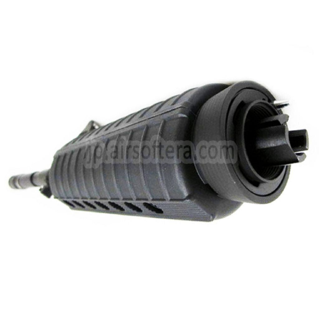 E&C CNC アルミ RAS フロントセット ハンドガードレールシステム 12.5インチアウターバレル付き M4、M16、M4A1シリーズ用AEGライフル エアソフトガン ブラック