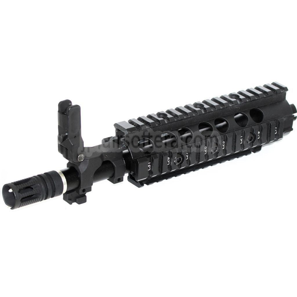 E&C CNCアルミ RASフロントセットハンドガードレールシステム SR16 M4 M16シリーズ AEGライフル用 ブラック