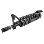 E&C CNCアルミ RIX RASフロントセットハンドガードレールシステム 9.5インチアウターバレル付き M4 M16シリーズ AEGライフル用 ブラック