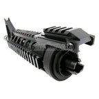 E&C CNCアルミ RIX RASフロントセットハンドガードレールシステム 9.5インチアウターバレル付き M4 M16シリーズ AEGライフル用 ブラック