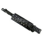 E&C CNCアルミ RIX RASフロントセットハンドガードレールシステム 9.5インチアウターバレル付き M4 M16シリーズ AEGライフル用 ブラック