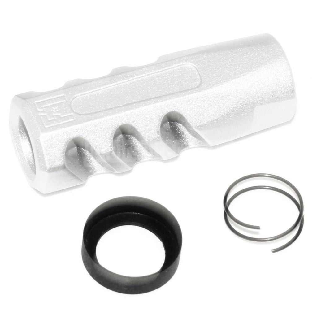 APS EMGライセンス取得 F1 FIREARMS CMB フラットフェイス マズルブレーキ フラッシュハイダー -14mm 逆ネジ 反時計回りバレル ライフル エアソフト