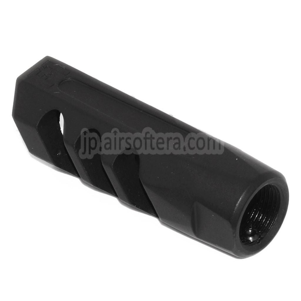 APS EMGライセンス取得 F1 FIREARMS アングルフェイス マズルブレーキ フラッシュハイダー -14mm 逆ネジ 反時計回りバレル ライフル エアソフト