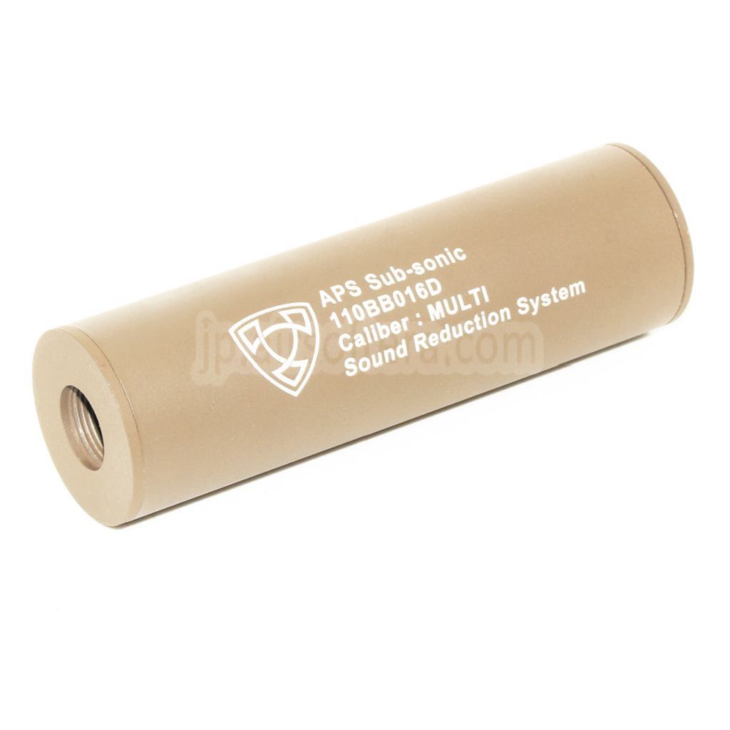 APS 110mm アルミサイレンサーサプレッサーバレルエクステンション -14mm CCW 反時計回り / +14mm CW 時計回り スレッド