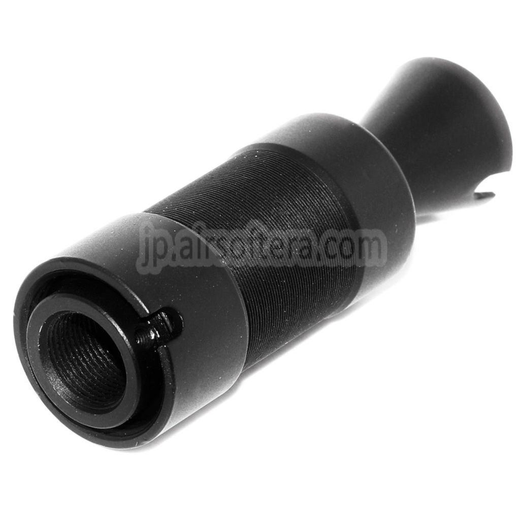 CYMA AK74U メタルフラッシュハイダー -14mm 逆ネジ式バレルライフル用 ブラック