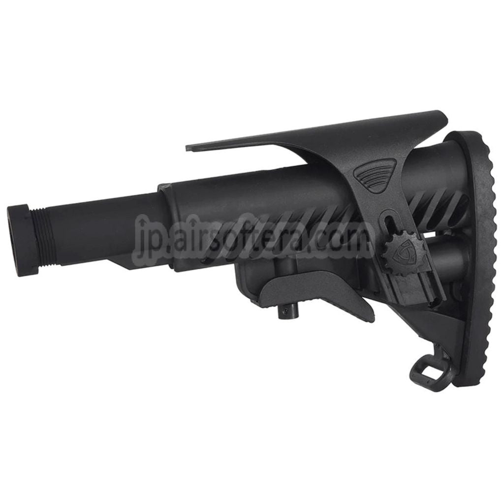 APS M4A64 シャークスタイルストック チークピース付き M4/M16 シリーズ AEG ライフル用 ブラック