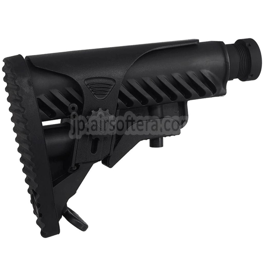 APS M4A64 シャークスタイルストック チークピース付き M4/M16 シリーズ AEG ライフル用 ブラック
