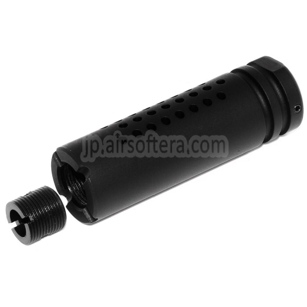 APS UAR マズルフラッシュハイダー（-14mm 逆ネジ式反時計回りバレル対応） ブラック