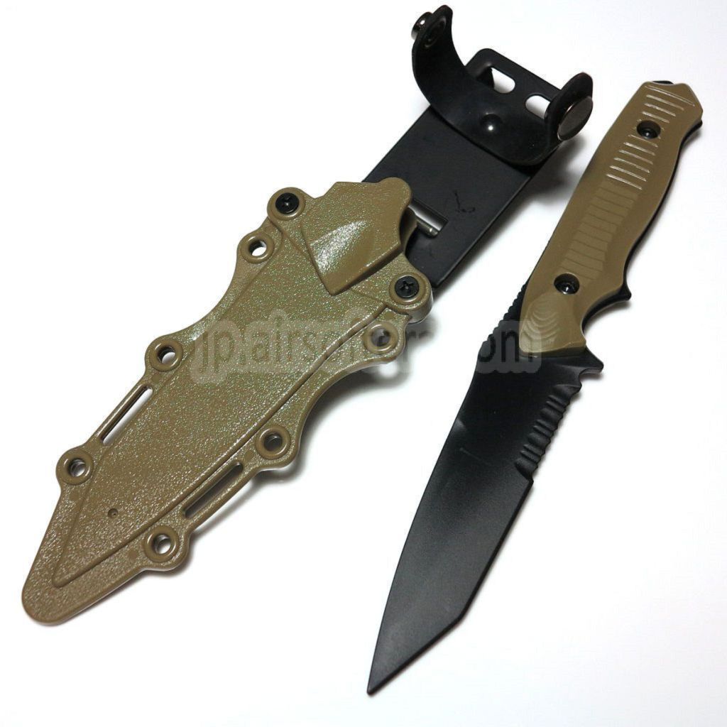 CYMA プラスチック製 141 Nimravus タントーナイフ（ノンシャープ ソフトラバー フェイクナイフ）シース付き