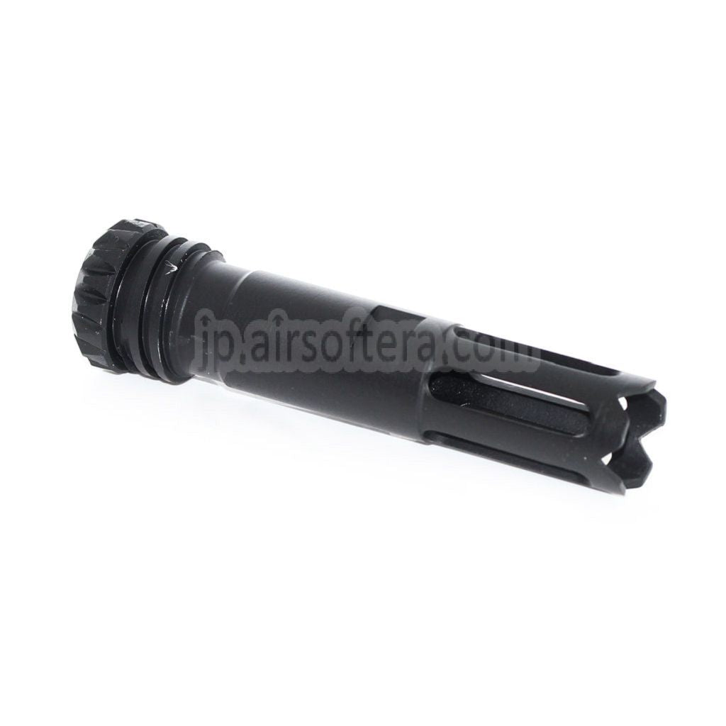 CYMA フルメタル AAC フラッシュハイダー -14mm CCW 反時計回りネジ式バレルライフル用 ブラック
