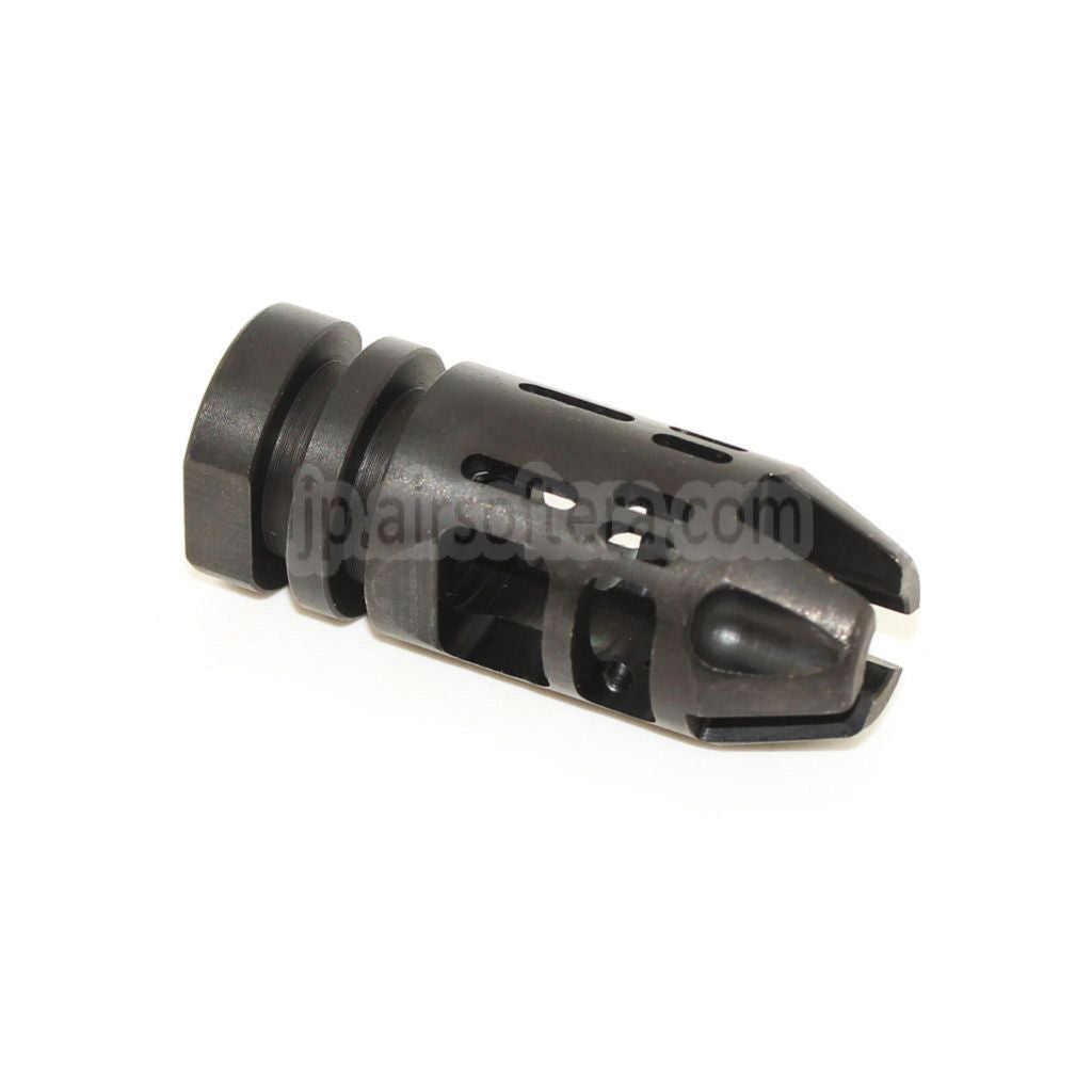 5KU EPSILON 556タイプ メタルフラッシュハイダー -14mm CCW 反時計回りネジバレル ライフル エアソフトガン ブラック