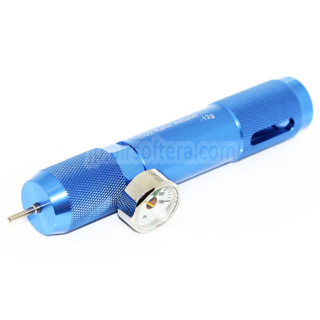 PPS 12g CO2ガスリフィル CNCチャージャー PSIゲージ付き