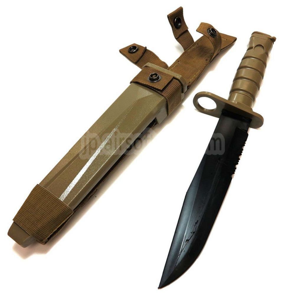 CYMA プラスチック製 M10 OKC-3S バヨネットナイフ（ノンシャープ ソフトラバー フェイクナイフ）シース付き