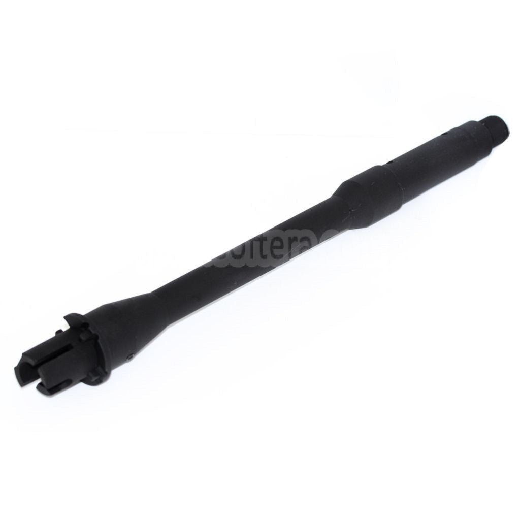 5KU 260mm 10.25インチ アルミアウターバレル - 14mm CCW 反時計回りネジ M4 M16シリーズ AEGライフルに適合 エアソフト ブラック
