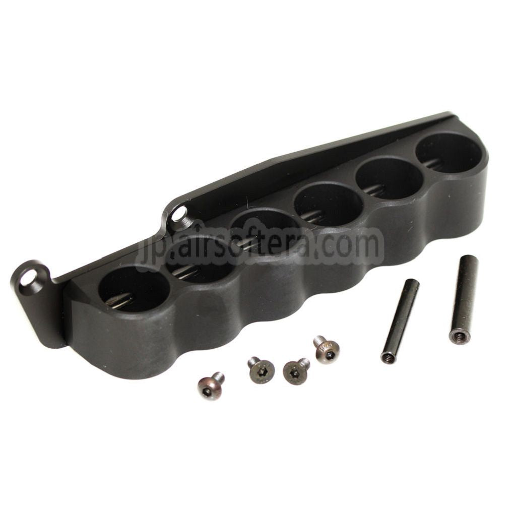 PPS CNC 6シェルキャリアホルダー（M870ショットガン対応、エアソフトガン）  ブラック