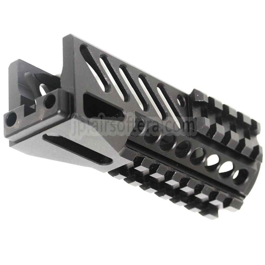 130mm CNCアルミ製ロワーハンドガードレールシステム 東京マルイ CYMA GHK LCT E&L AKS74Uシリーズ AEG GBBライフル対応 ブラック