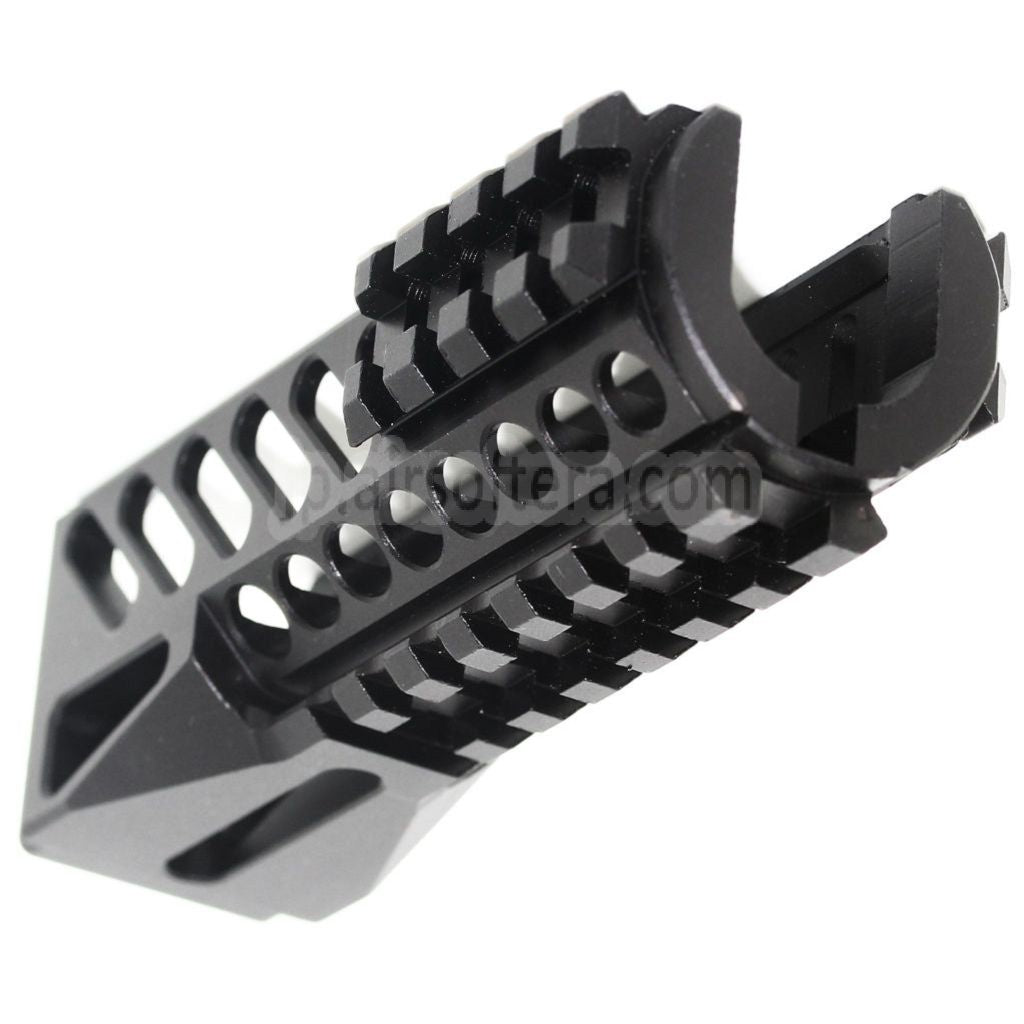 130mm CNCアルミ製ロワーハンドガードレールシステム 東京マルイ CYMA GHK LCT E&L AKS74Uシリーズ AEG GBBライフル対応 ブラック