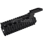 AirsoftEra 210mmアルミKACスタイルRAS IIハンドガードレールシステム  M4 M16シリーズAEGライフルに適合  ブラック