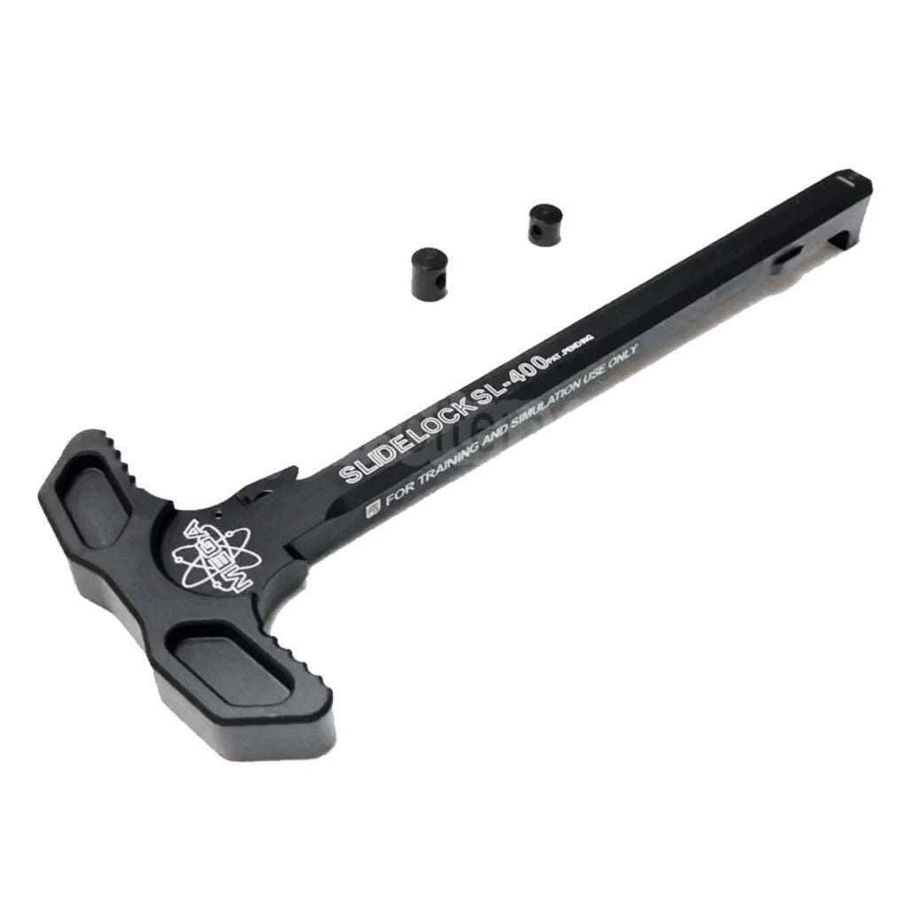 PTS Mega Arms AR-15 スライドロックチャージングハンドル Systema PTW / G&P KSC KWA VFC GBBライフルに適合 エアソフトガン ブラック