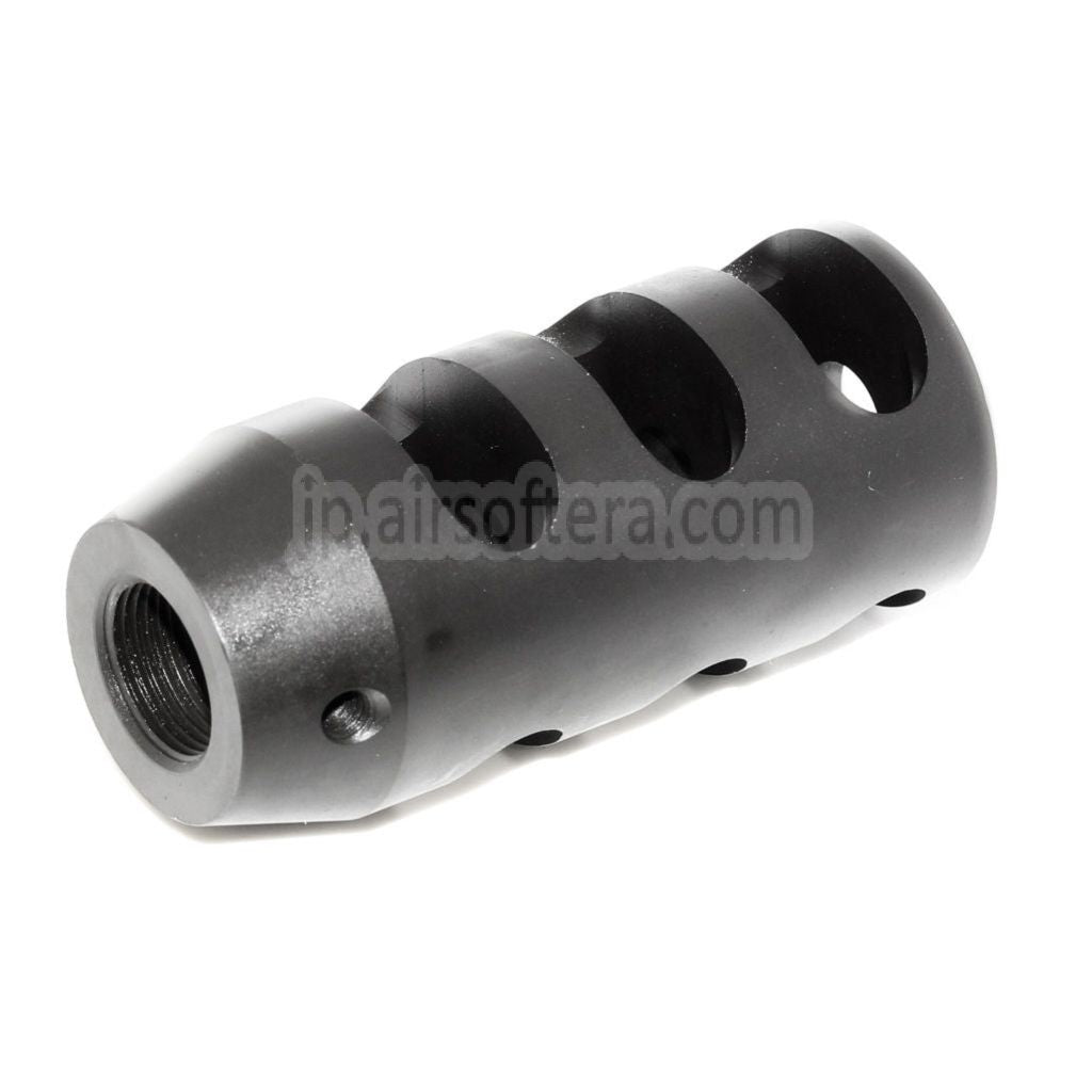 KING ARMS 68mm M700 タクティカルラウンドフラッシュハイダー -14mm CCW 反時計回りネジ式バレルライフル用エアガン ブラック