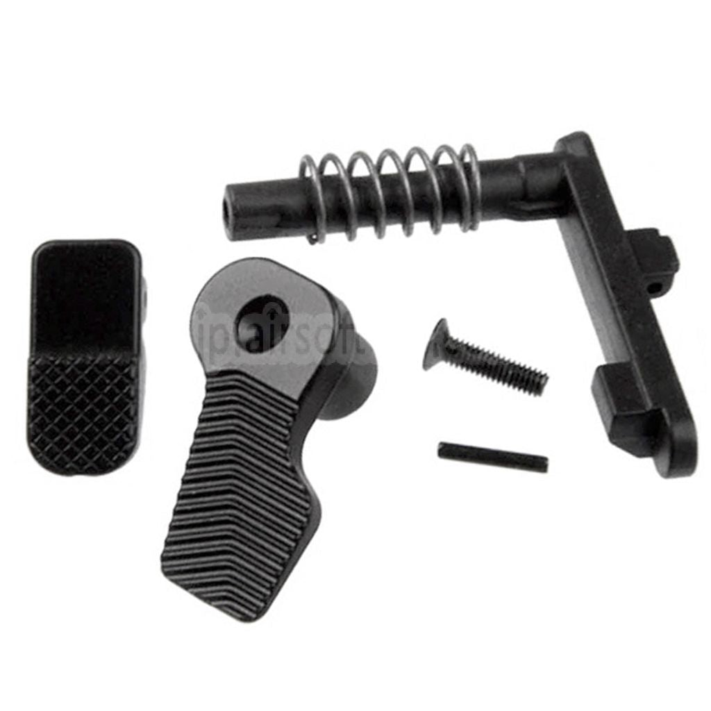 金属製両利き用マガジンリリースキャッチ（G&P、CYMA、D-Boys、E&C、VFC、東京マルイM4/M16シリーズ電動ガン対応）ブラック