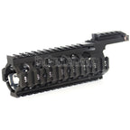 210mm CNCアルミ製 RAS キーモッドハンドガードレールシステム 東京マルイ WA M4 M16シリーズライフル用 ブラック
