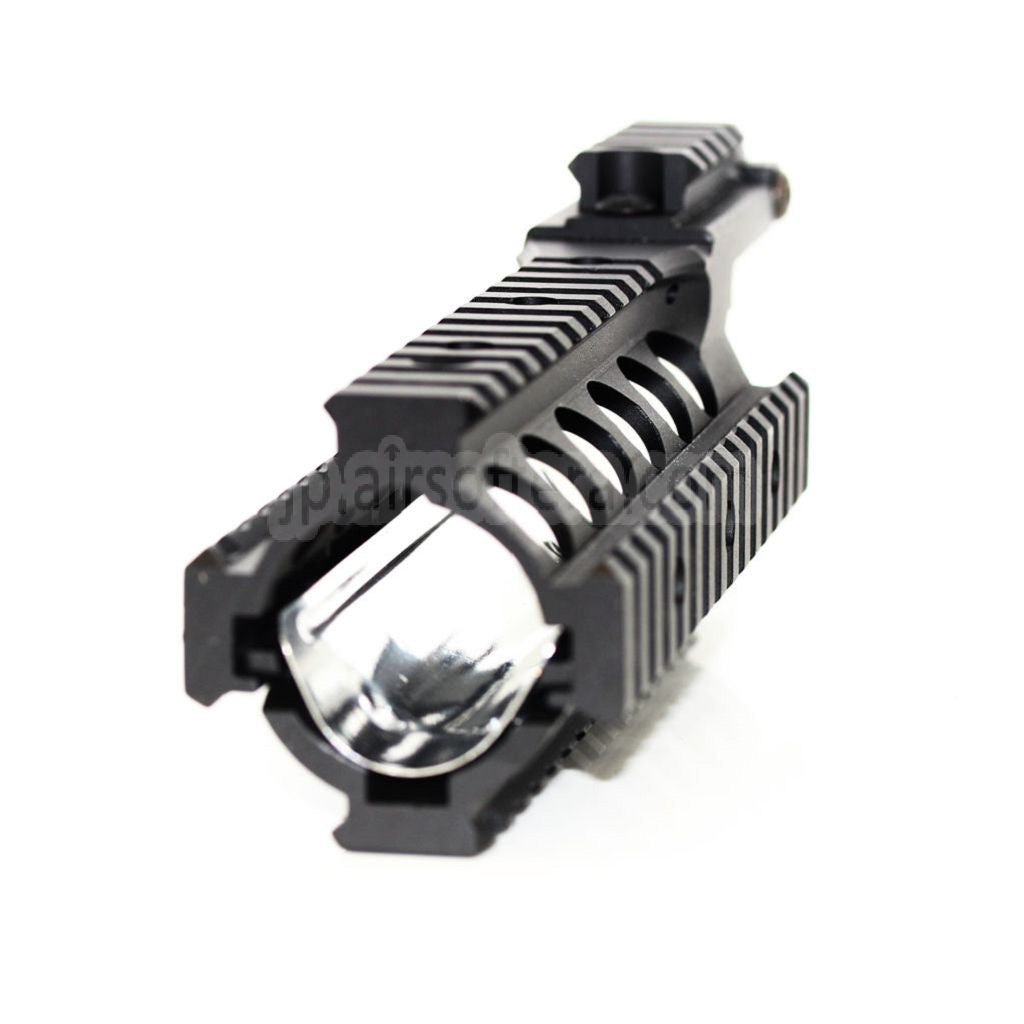 210mm CNCアルミ製 RAS キーモッドハンドガードレールシステム 東京マルイ WA M4 M16シリーズライフル用 ブラック