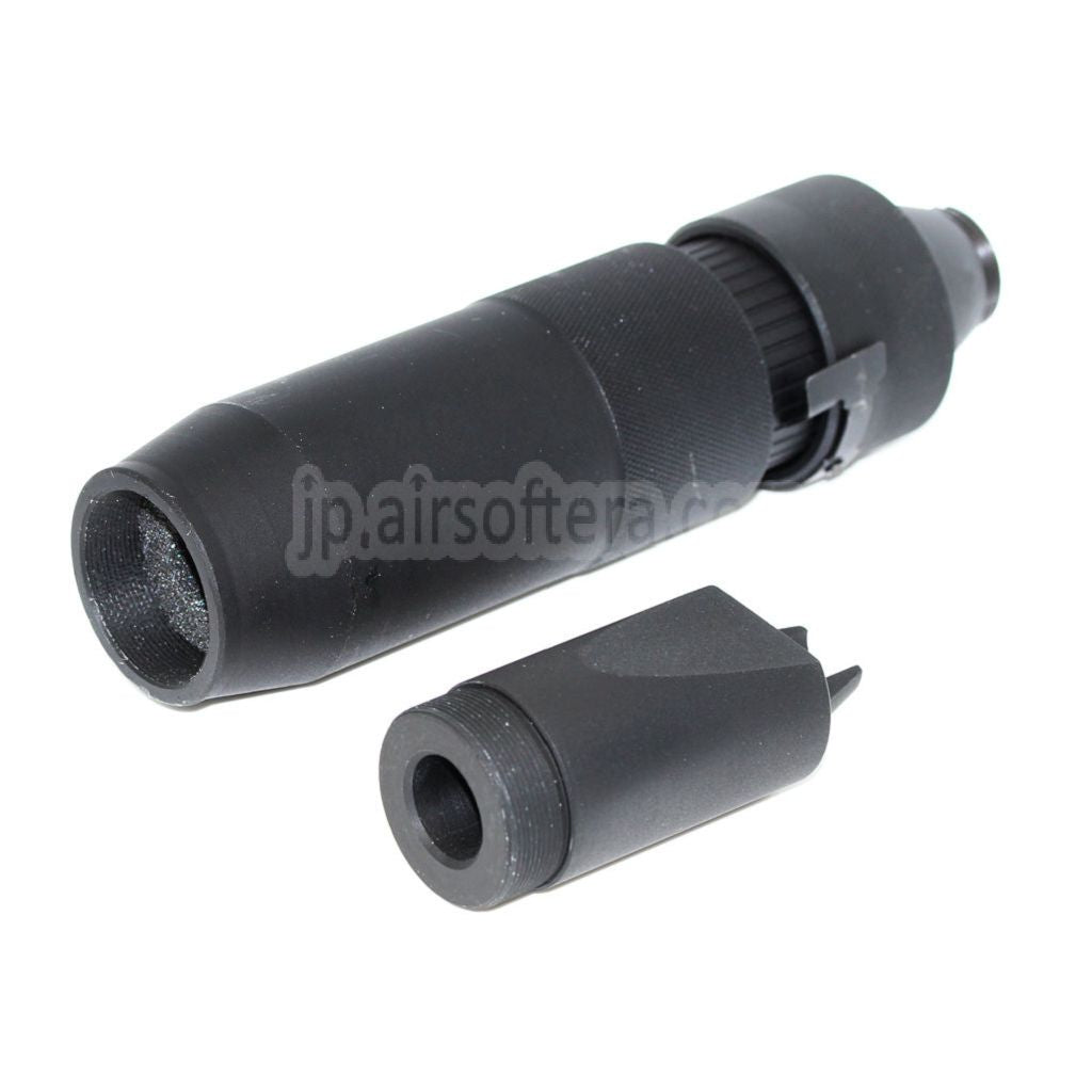 5KU PBS-4 サプレッサー サイレンサー -14mm 逆ネジ 反時計回りバレル AKシリーズライフル対応 ブラック