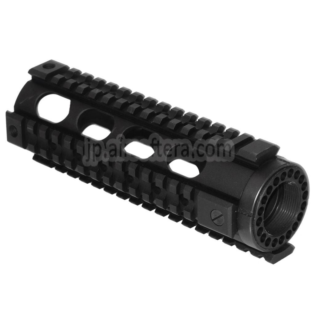 5KU 183mm ファイティングキャットカービンレングス フリーフロートハンドガード 4サイドレールシステム M4 M16シリーズ AEG GBBライフル対応 エアソフト ブラック