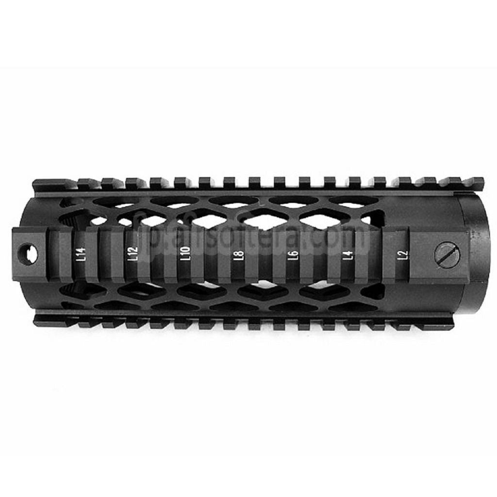 5KU ダイヤモンドシリーズ カービン RAS ハンドガードレールシステム M4 M16シリーズ AEG GBB ライフル対応 ブラック