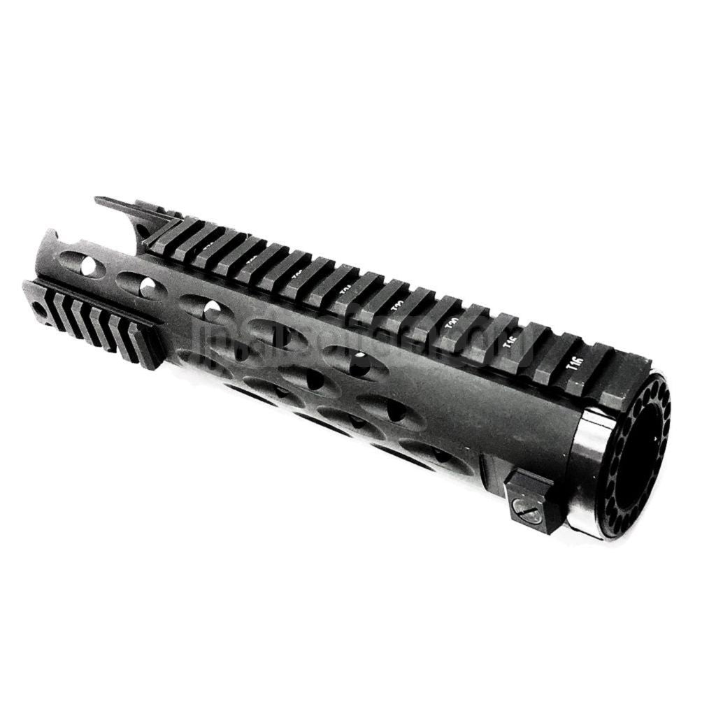 5KU 236mm TJ コンペティションシリーズ ハンドガードレールシステム (カービンカットアウト) 東京マルイ M4 M16 AEGライフルに適合 エアソフトガン ブラック