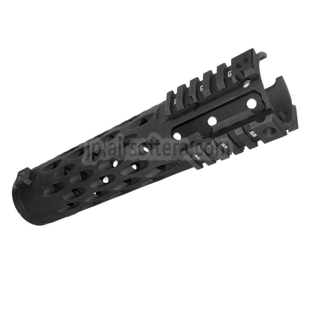 5KU 236mm TJ コンペティションシリーズ ハンドガードレールシステム (カービンカットアウト) 東京マルイ M4 M16 AEGライフルに適合 エアソフトガン ブラック