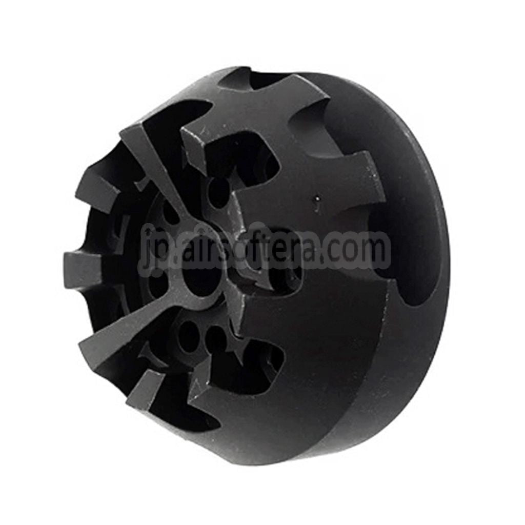 5KU アルミ製 クッキーカッター コンプ・フラッシュハイダー タイプ2（-14mm CCW 反時計回りネジ式バレルライフル対応） エアソフト ブラック