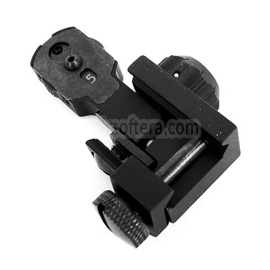 5KU フリップアップリアサイト M4 M16シリーズ AEGライフル用