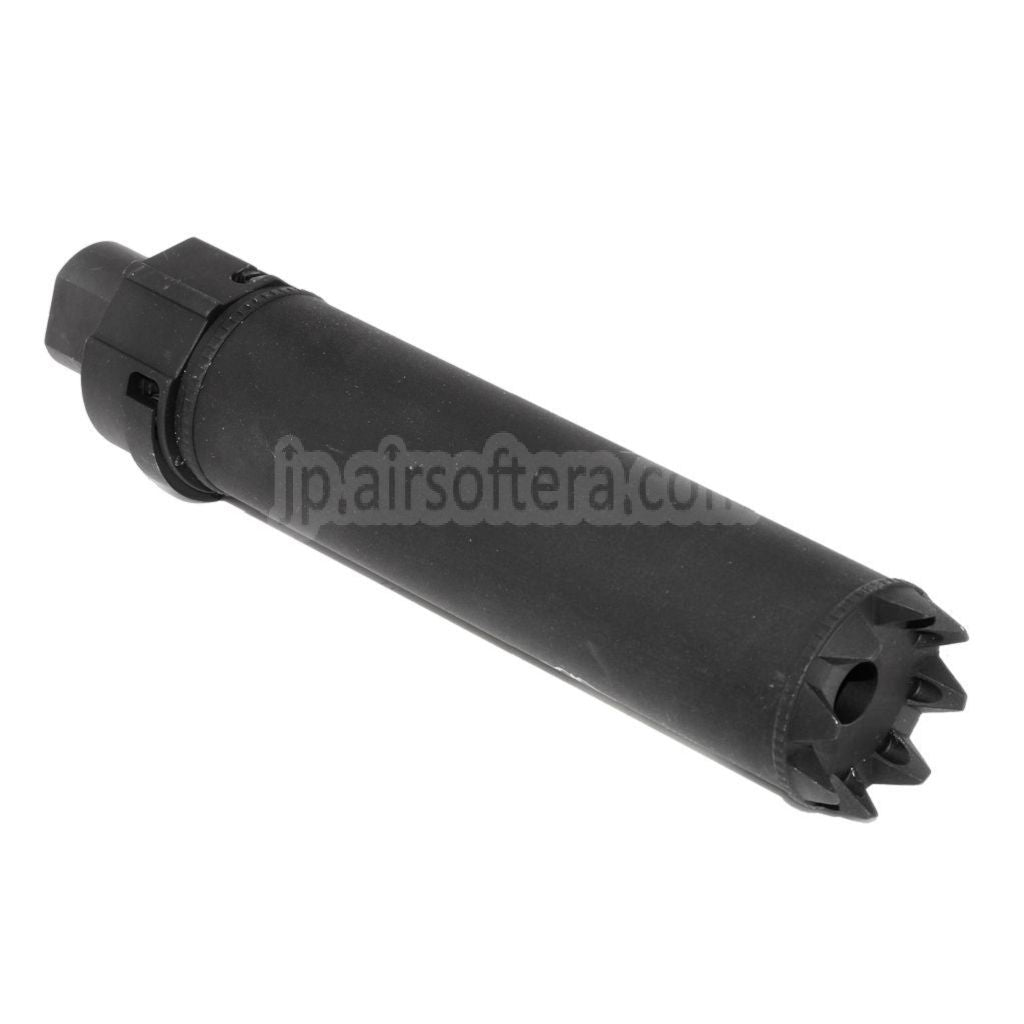 5KU 170mm/191mm SOCOM MG モンスターQDサプレッサー サイレンサーフラッシュハイダー付き -14mm CCW 反時計回りネジバレルライフル エアソフトガン ブラック