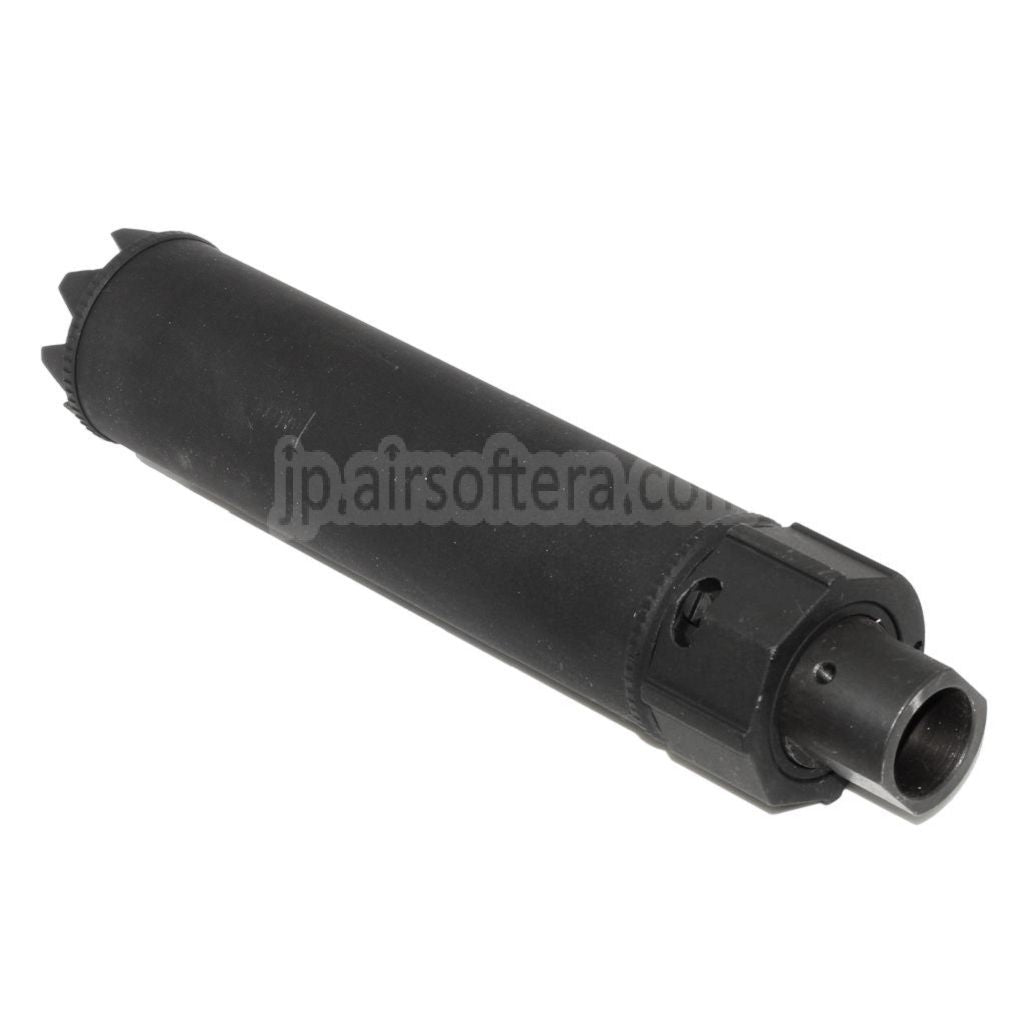 5KU 170mm/191mm SOCOM MG モンスターQDサプレッサー サイレンサーフラッシュハイダー付き -14mm CCW 反時計回りネジバレルライフル エアソフトガン ブラック