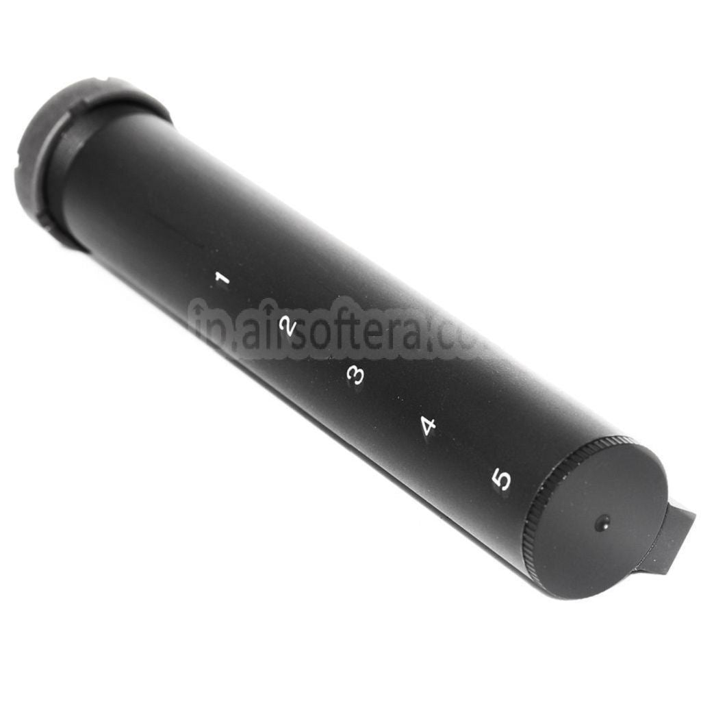 5KU 5ポジションストックバッファーチューブ（M4/M16シリーズ電動ガン対応、エアソフトガン対応）ブラック