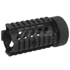GOLDEN EAGLE 4面8スロットレール ショートタイプ スタビーフリーフロート RISハンドガードレールシステム M4 M16シリーズAEGライフルエアソフトガンに適しています ブラック