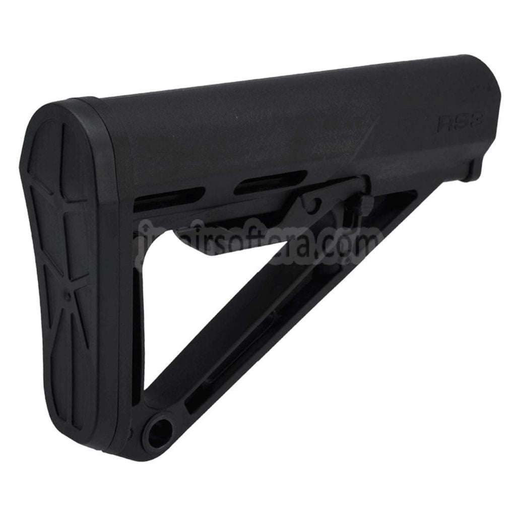 APS RS-3 格納式ライフルストック M4 M16シリーズAEGライフルエアソフトガンに適しています ブラック
