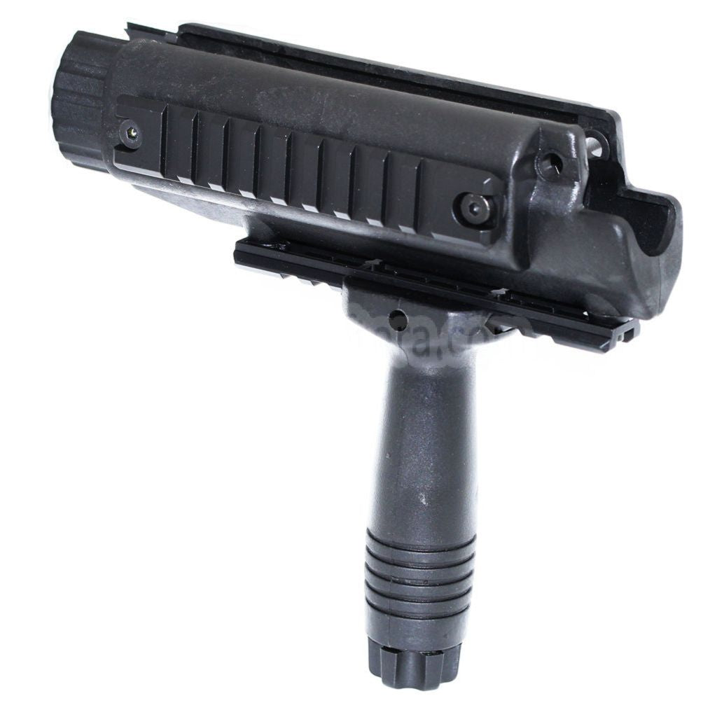 CYMA レールハンドガード&フォアグリップ（アウターバレル付き） MP5シリーズ AEGライフル対応 ブラック