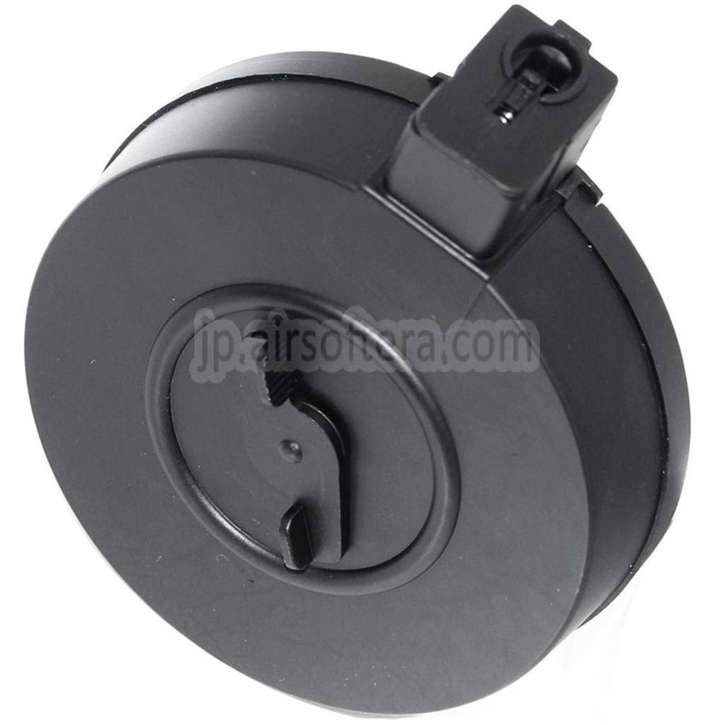 370発ドラムマガジン WELL R2 東京マルイ Vz61対応スコーピオンシリーズサブマシンガンライフル（ブラック）