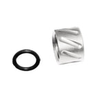 5KU ダイアゴナル ローレットスレッドプロテクター バレルカバー - 14mm 逆ネジ 反時計回り 東京マルイ G17 GBBピストル エアソフト