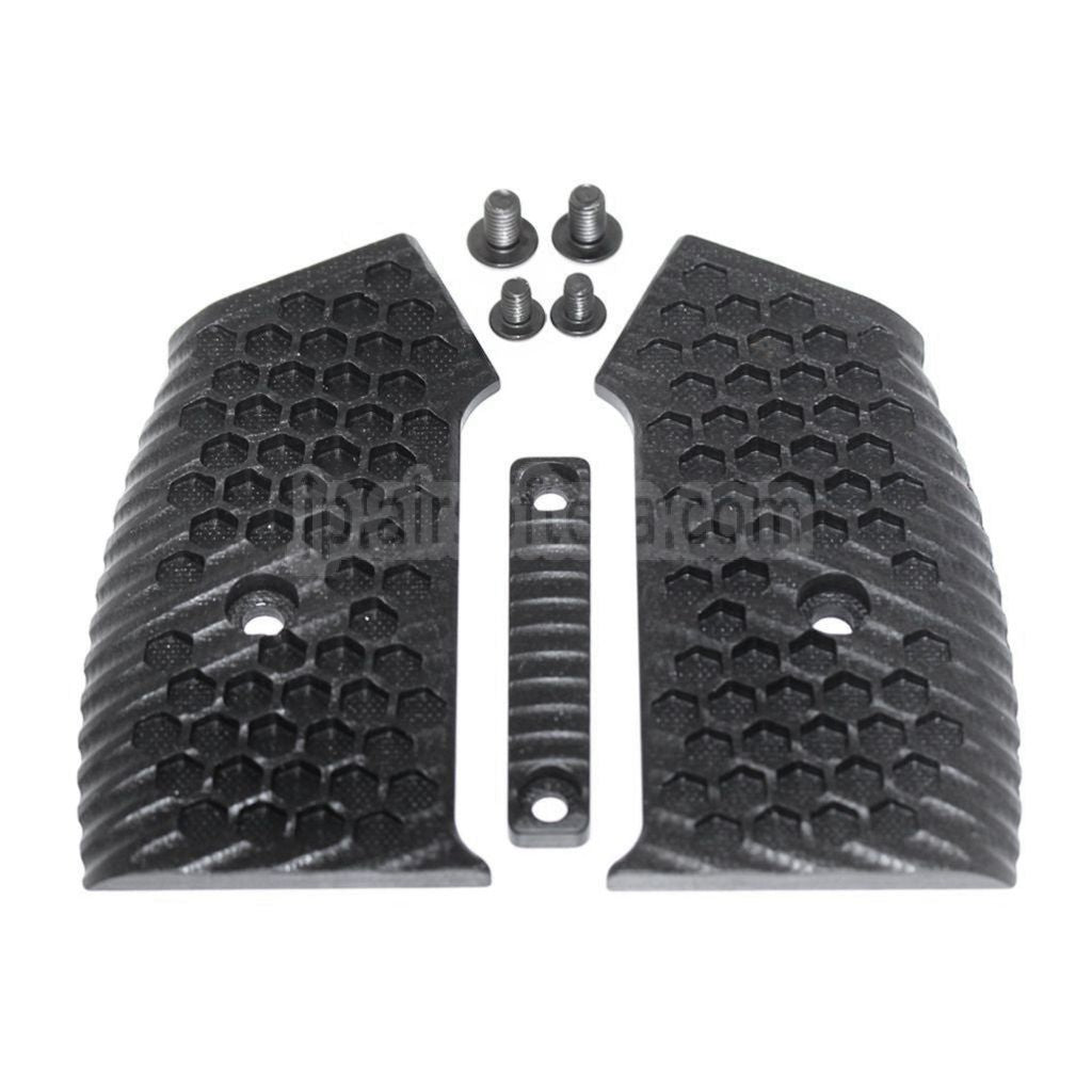 5KU 交換可能コンプリートモジュラーピストルグリップセット (ボール) M4 M16シリーズ GBBライフルに適合 エアソフトガン ブラック