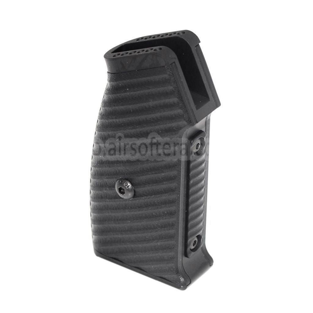 5KU 交換可能コンプリートモジュラーピストルグリップセット (エッジ) M4 M16シリーズ GBBライフルに適合 エアソフトガン ブラック